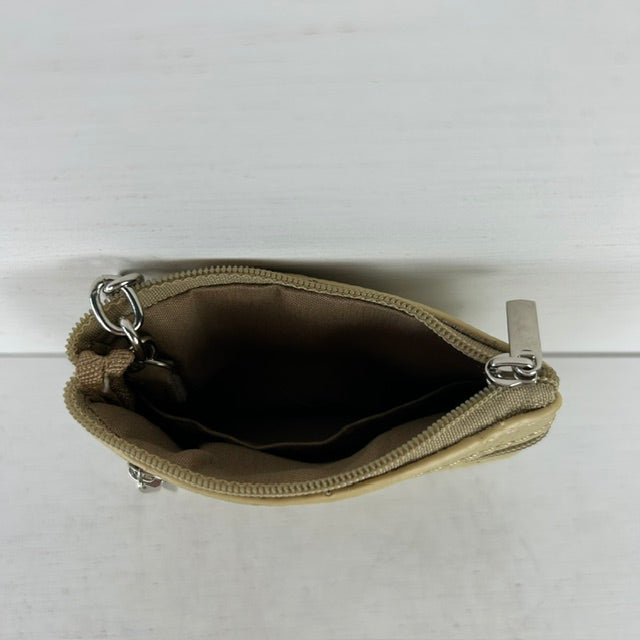 Leuk portemonneetje met ritsjes khaki
