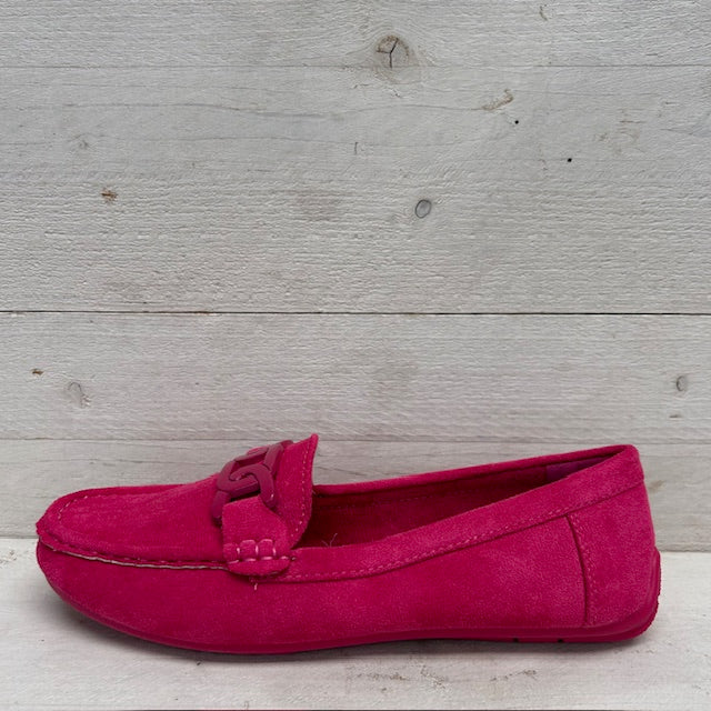 Moccasins met leuk detail fuchsia