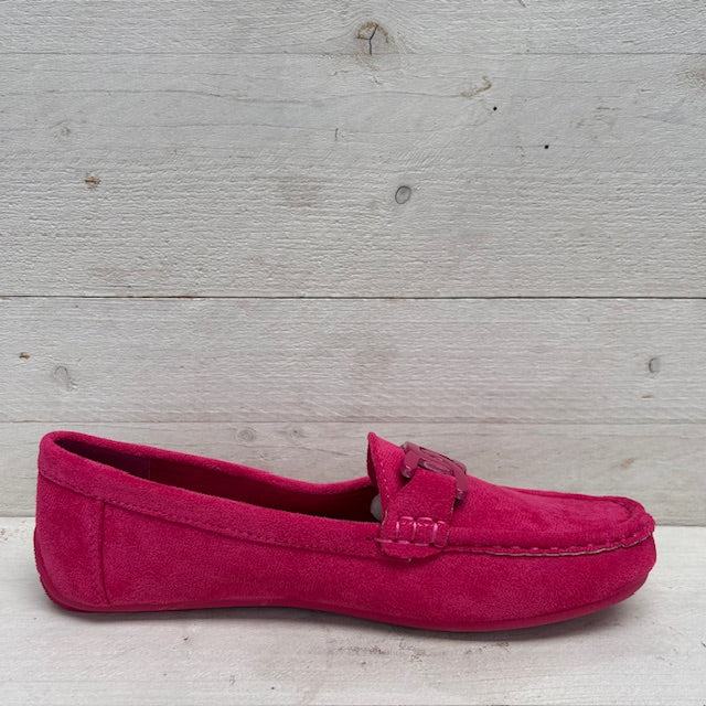 Moccasins met leuk detail fuchsia