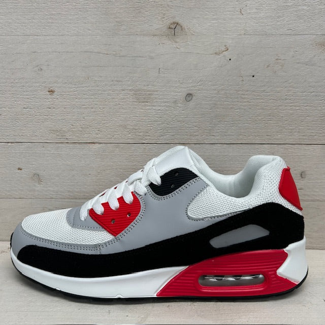 Gave air sneakers wit rood (verkrijgbaar van maat 40 t/m maat 45)