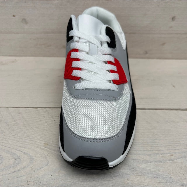 Gave air sneakers wit rood (verkrijgbaar van maat 40 t/m maat 45)