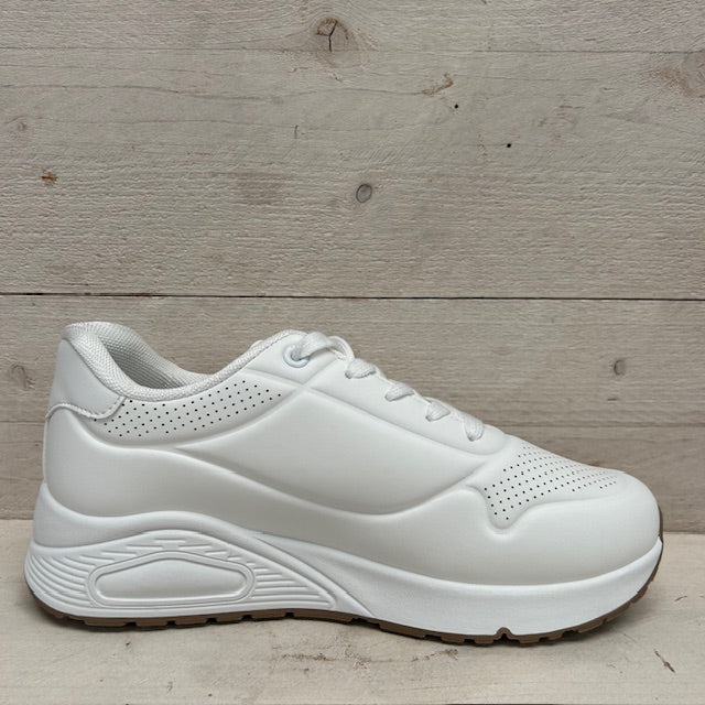 Basic air sneaker wit