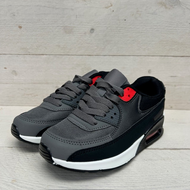 kids gave air sneakers grijs zwart