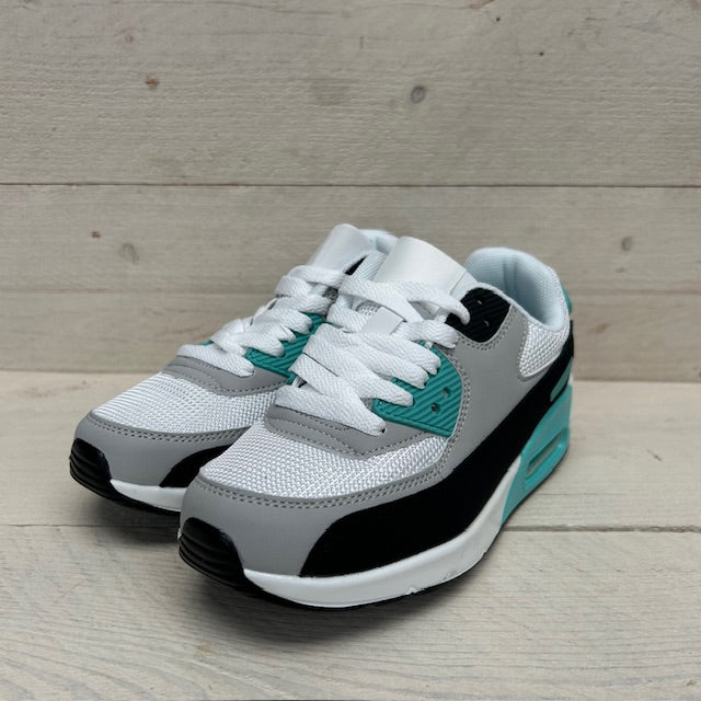 Kids gave air sneakers grijs blauw