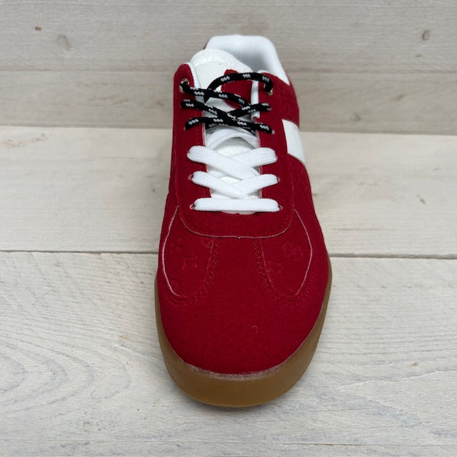 Retro sneakers met gaaf design rood