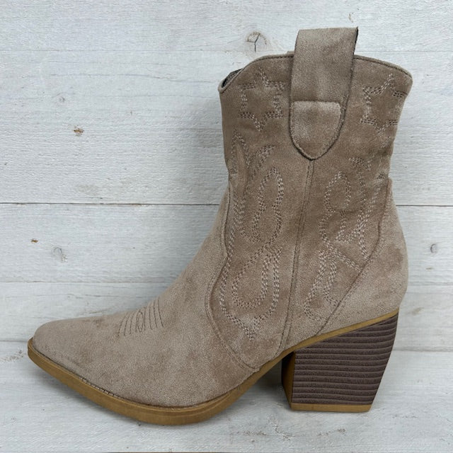 Cowboylaarsje khaki suède