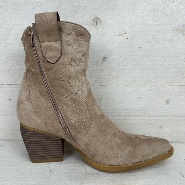 Cowboylaarsje khaki suède