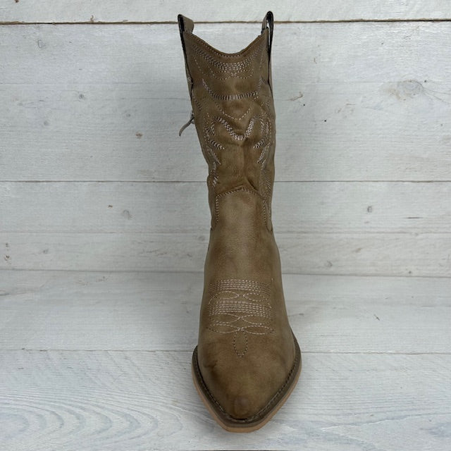Stoere cowboylaarzen khaki