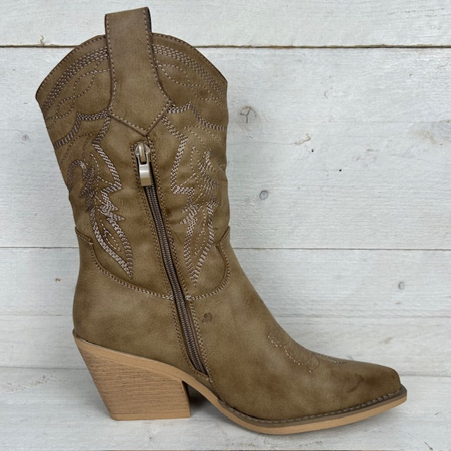 Stoere cowboylaarzen khaki