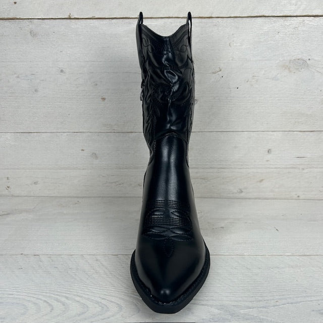 Stoere cowboylaarzen zwart