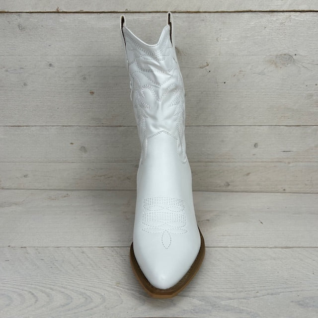 Stoere cowboylaarzen wit