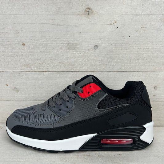 Air sneaker donkergrijs zwart (verkrijgbaar van maat 36-45)