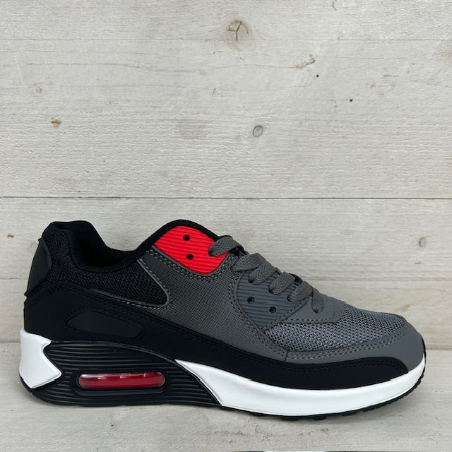 Air sneaker donkergrijs zwart (verkrijgbaar van maat 36-45)