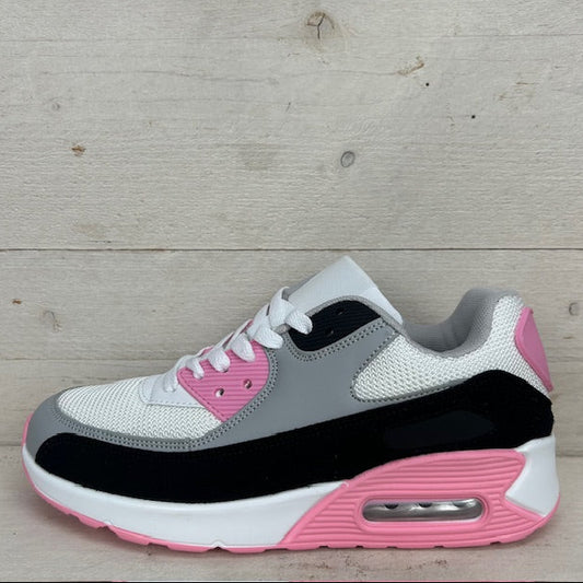Gave nieuwe air sneakers wit grijs roze
