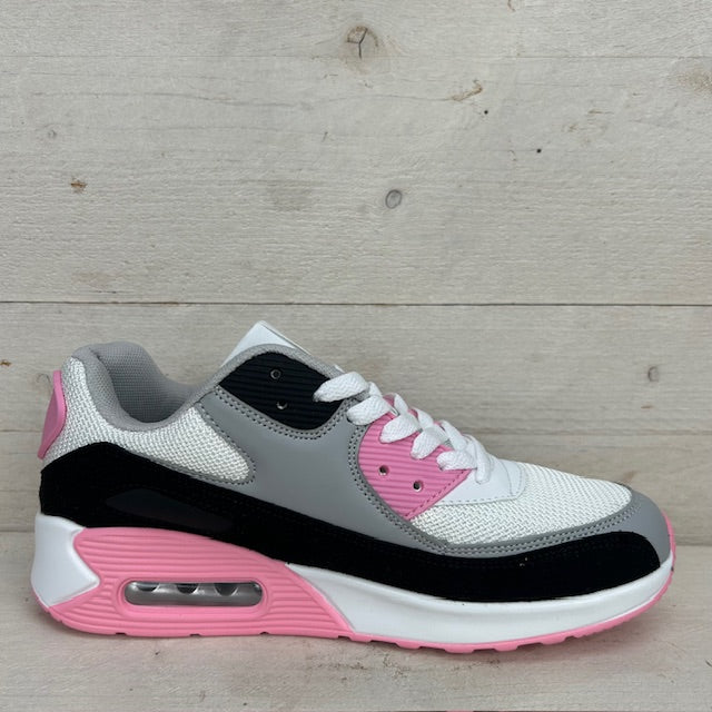 Gave nieuwe air sneakers wit grijs roze