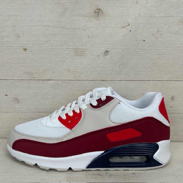 Air sneaker wit rood