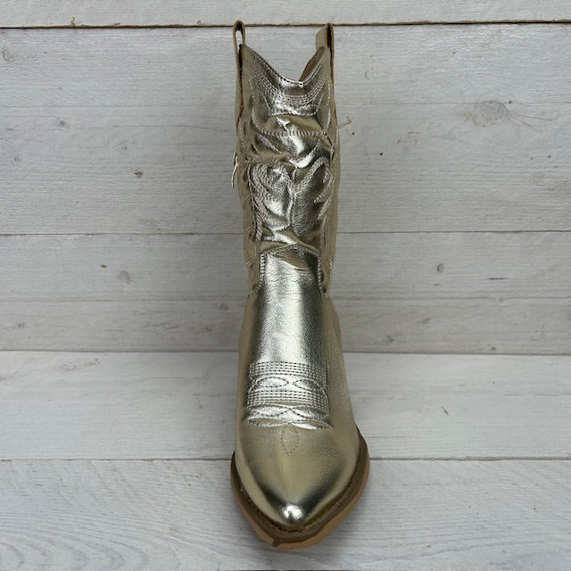 Stoere cowboylaarzen goud
