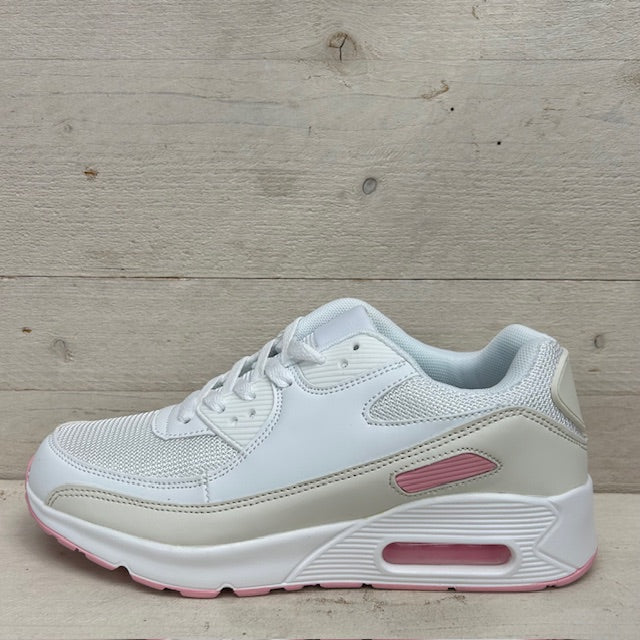 Air sneakers beige roze