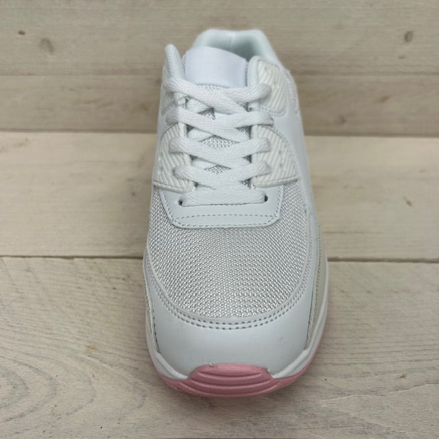 Air sneakers beige roze