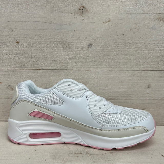 Air sneakers beige roze