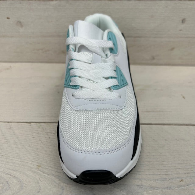 Air sneakers wit blauw