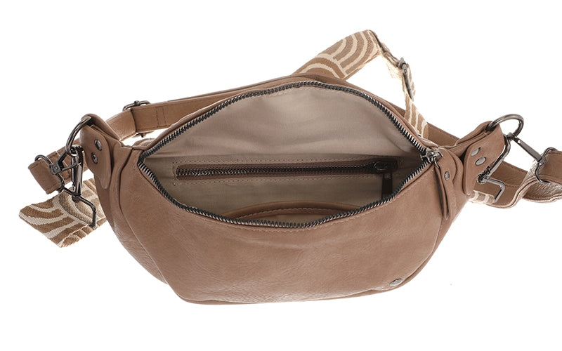 Camel crossbodytasje Duke