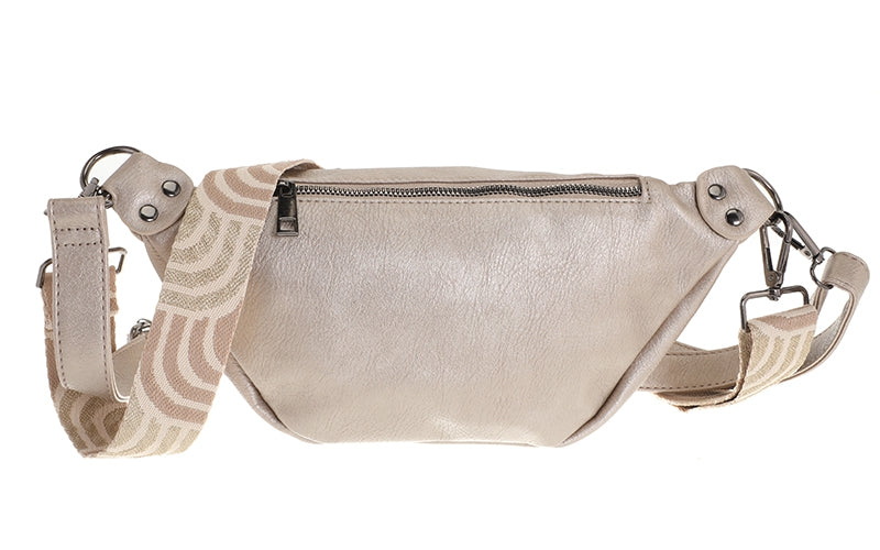 Champagne crossbodytasje Duke