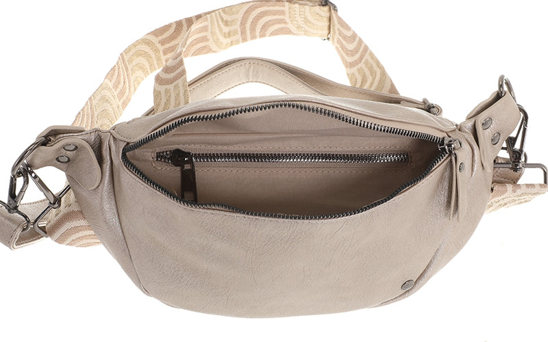 Champagne crossbodytasje Duke