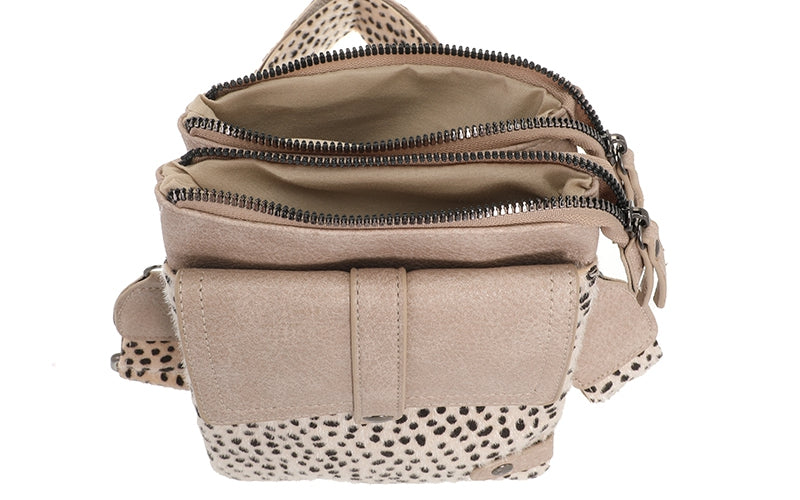 Natural dot telefoon- en schoudertasje Tyler