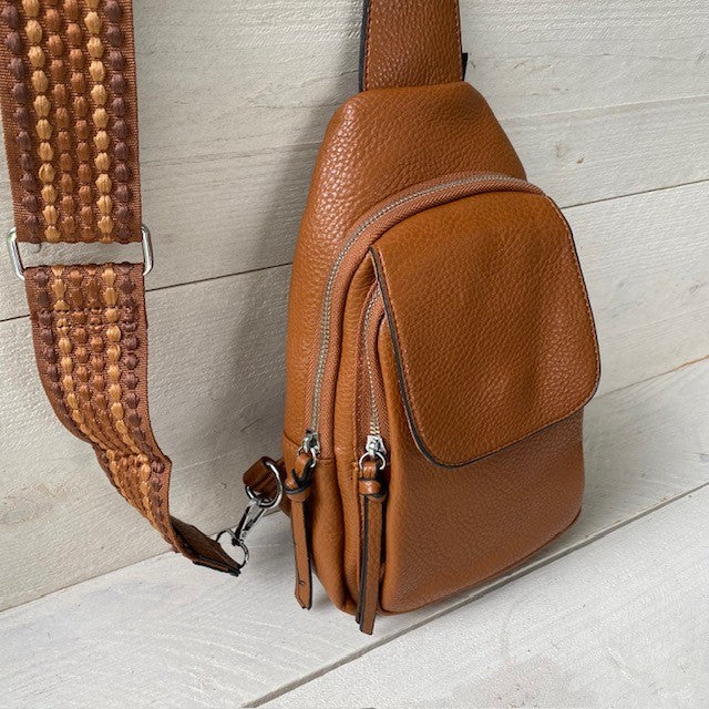 Crossbody / Rugtasje Camel