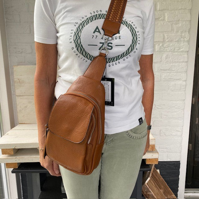 Crossbody / Rugtasje Camel