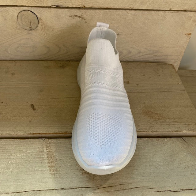 Instapsneakers wit met leuk motief