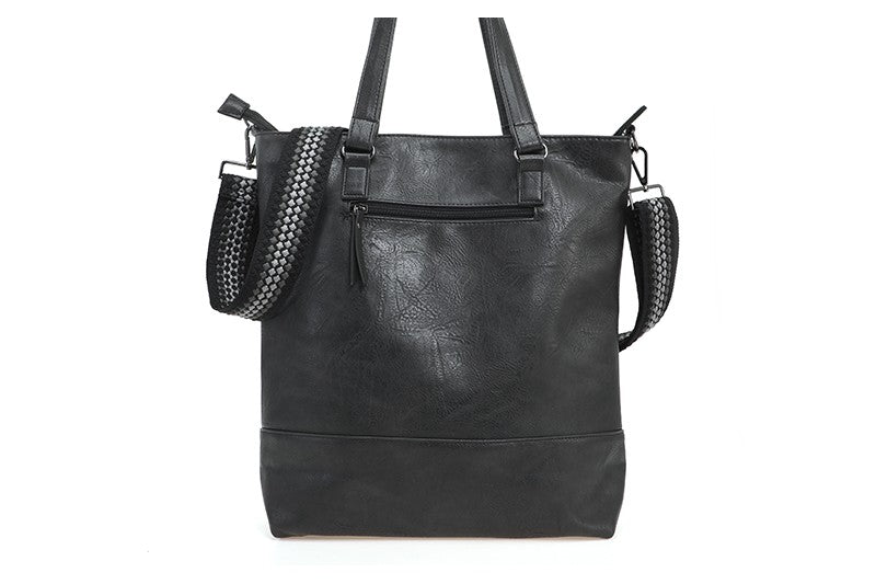 Antraciet Le Mans schoudertas / shopper