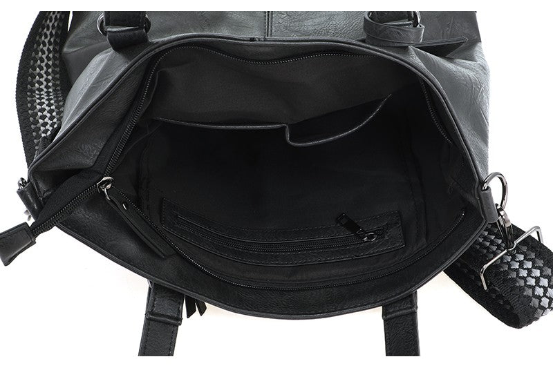 Antraciet Le Mans schoudertas / shopper