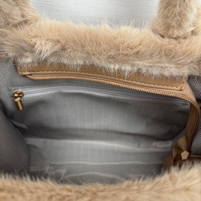 Teddy Tote Bag Apricot klein