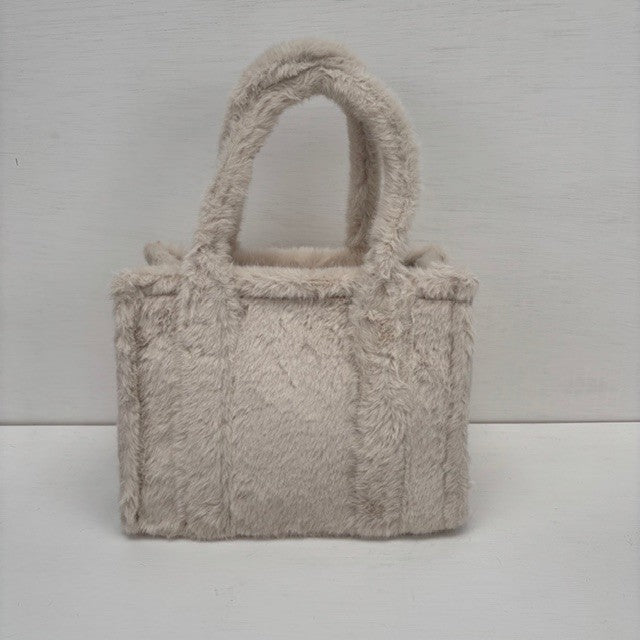 Teddy Tote Bag Beige klein