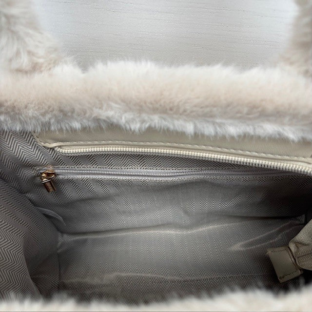 Teddy Tote Bag Beige klein
