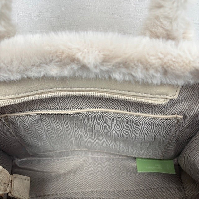 Teddy Tote Bag Beige klein