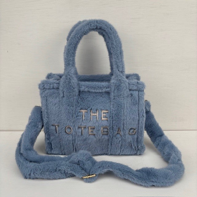 Teddy Tote Bag Blauw klein