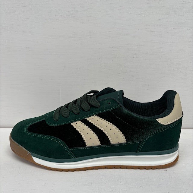 Sportieve retro sneaker groen