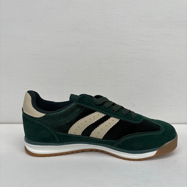Sportieve retro sneaker groen