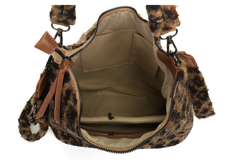 Camel panter schoudertas Palma