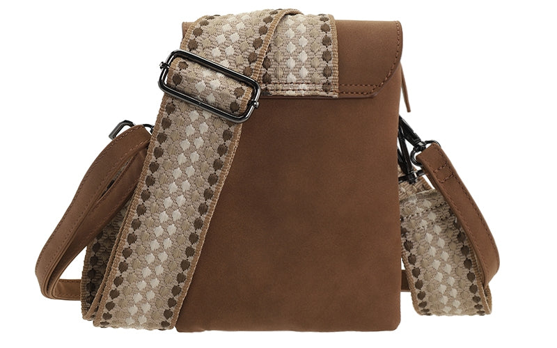 Camel crossbody en telefoontasje Nancy / Metz