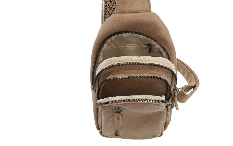 Camel crossbodytas Mattie