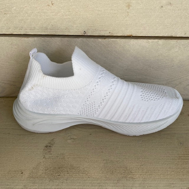 Instapsneakers wit met leuk motief