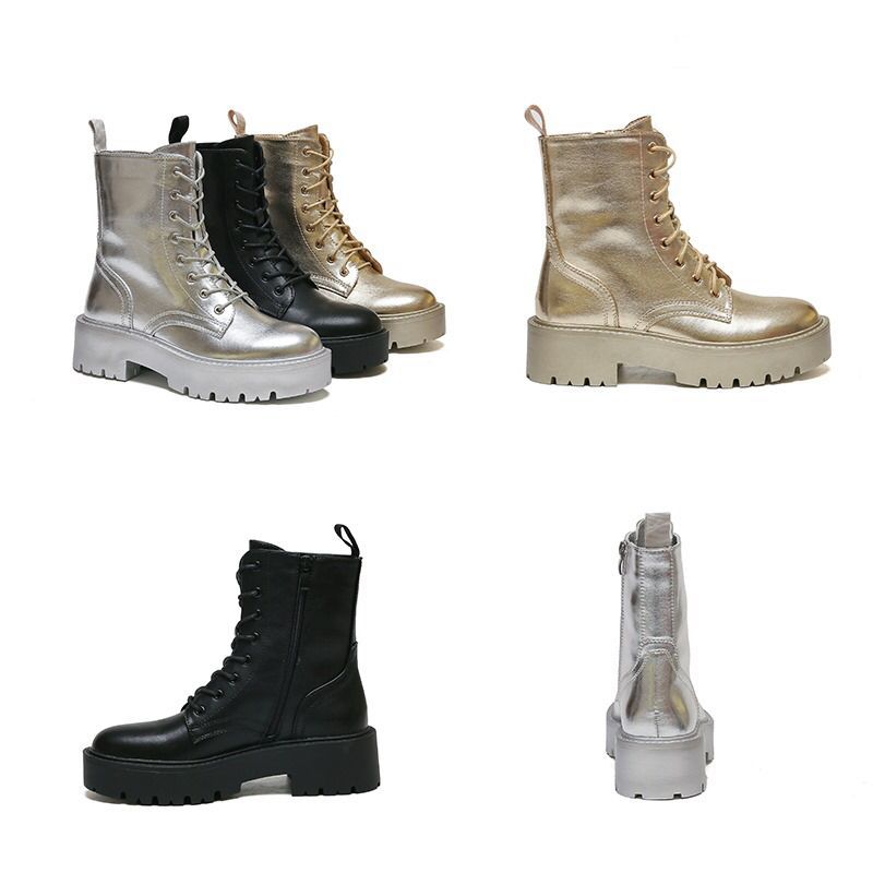 Metallic veterboots goud