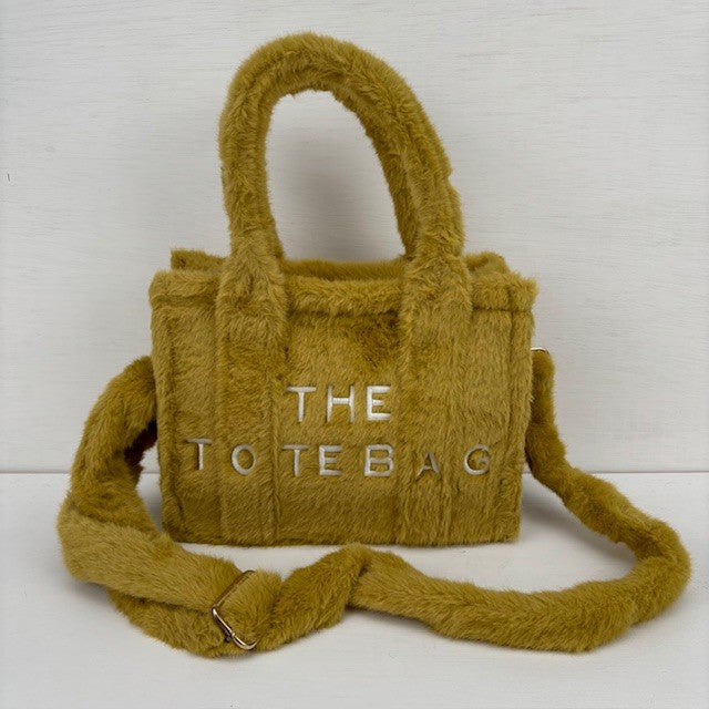 Teddy Tote Bag Geel klein