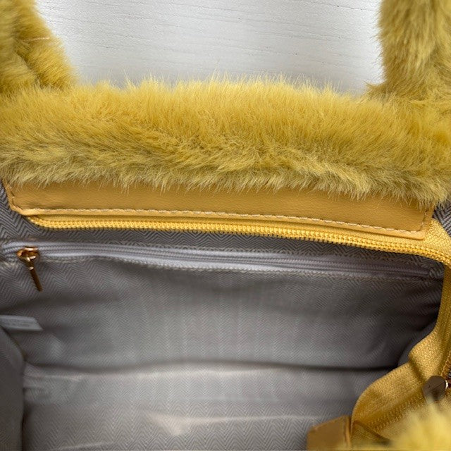 Teddy Tote Bag Geel klein