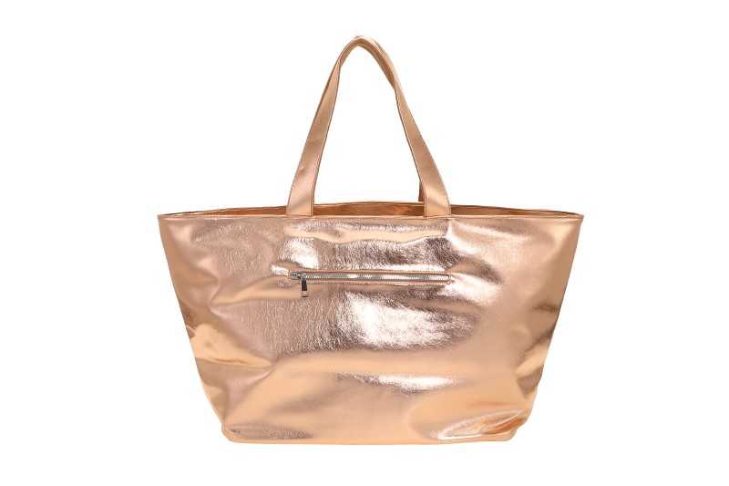 Gold schoudertas / shopper Seychellen