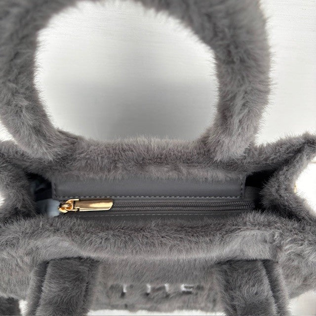 Teddy Tote Bag Grijs klein